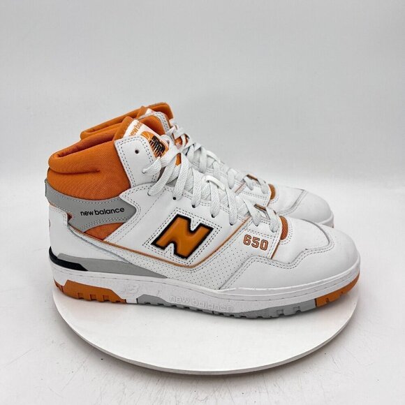 New Balance 650 Men Size 11.5D BB650RCL White Orange Canyon Training Shoes - Picture 4 of 10